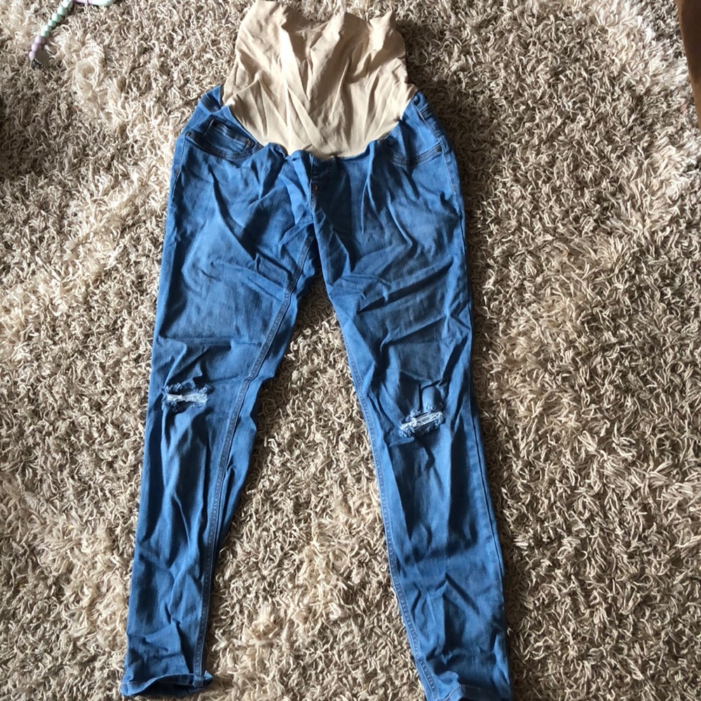 Full panel maternity jeggings